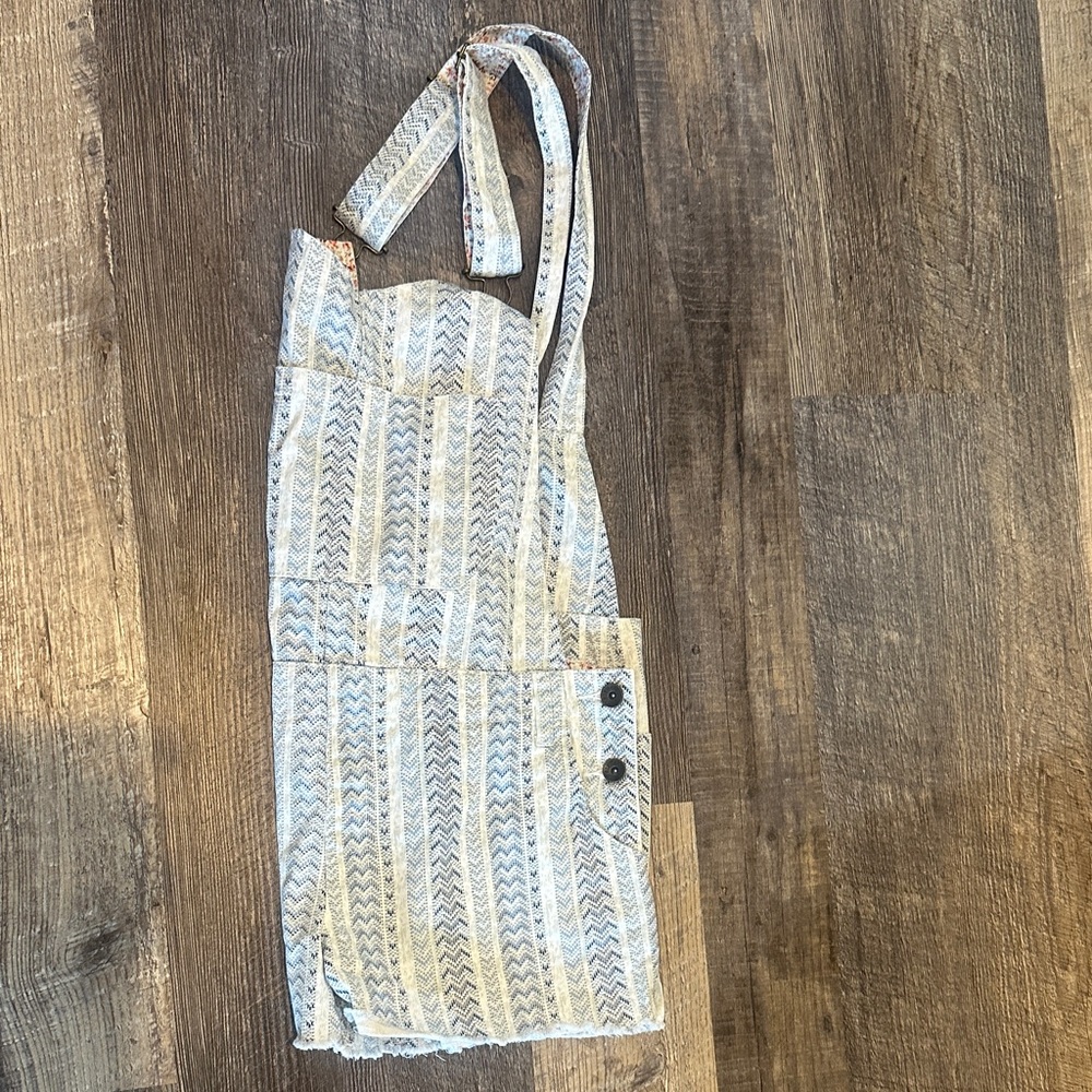 Element Blue & Cream Patterned Short Overalls(runs small) - Picture 6 of 8